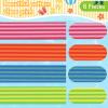 8 Count Towel Bands for Beach Chairs Cruise Towel Clips for Lounge Beach Pool Chairs Towel Strap Holder Elastic Windproof Beach Accessories for Summer (Vivid Style) view 3