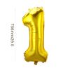 AIEX Gold Number Balloons 28 Inch, Inflatable Large Foil Balloon Number Balloons for Birthday Party Graduation Decorations (1) view 2