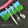 Ochine Portable Travel Utensils Set Portable Stainless Steel Flatware Sets Travel Camping Cutlery Set Portable Utensil Travel Silverware Dinnerware Set with Waterproof Case for Home Office School view 2