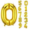 AIEX Gold Number Balloons 28 Inch, Inflatable Large Foil Balloon Number Balloons for Birthday Party Graduation Decorations (0) view 1