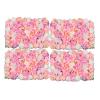 4 Pack Flower Panels for Flower Wall, Artificial Flower Wall Panels 16 x 24" 3D Silk Hydrangea Rose Flower Panel Flower Backdrop, Floral Panel for Weddings Bridal Event Decor Photo Background Party view 1