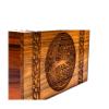Rosewood Urn for Human Ashes - Tree of Life Wooden Box - Personalized Cremation Urn for Ashes Handcrafted Large Wooden Urn Box (Rosewood 07, K(5X3)06CU) view 3
