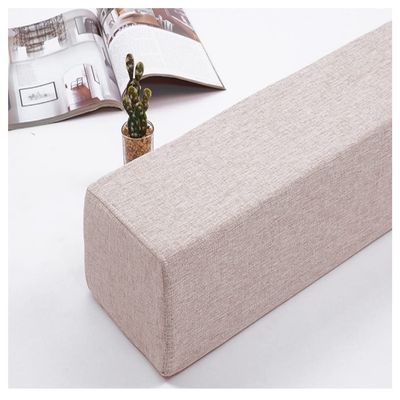 Bed Gap Filler Bed Gap Filler Bolster Hotel Guests Stayover Family Gathering Bed Gap Filler Sofa Headboard Protection Soft Cushion Soft Gap Headboard (Color : Light Brown, Size : 20X15X80cm)