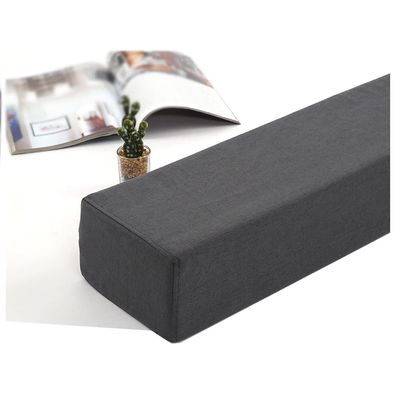 Bed Gap Filler Bolster Pillow Bed Pillow Close Gap Between Bed and Mattress Headboard Wall Backrest Positioning Support Pillow Reading Pillow Gap Filler (Color : Dark Brown, Size : 20X18X50cm)