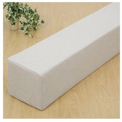 Bed Gap Filler Bed Wedge Pillow Gap Filler Headboard Pillow Mattress Close The Gap Between Headboard and Mattress Bed Gap Filler Bolster Headboard Cushion (Color : Beige, Size : 10X18X180cm)