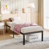 COMASACH 18 Inch Tall-Bed-Frame Twin Size, Heavy Duty Black Metal Bed Frames No Box-Spring Needed, Easy Assembly, Under Bed Storage, Noise Free Mattress-Foundation Support up to 1000Lbs view 3