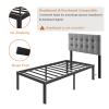 COMASACH 18 Inch Tall-Bed-Frame Twin Size, Heavy Duty Black Metal Bed Frames No Box-Spring Needed, Easy Assembly, Under Bed Storage, Noise Free Mattress-Foundation Support up to 1000Lbs view 4