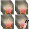 Gersoniel 50 Packs Movie Star Sticker Decorations Movie Night Party Decorations with Black Marker Red Carpet Theme Party Stickers Stars of Fame Decor Theater Graduation Birthday Supplies view 1