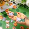 300 Pieces Jungle Animal Confetti, Zoo Shaped Glitter Woodland Leaves Confetti Table Decorations for Wild One Baby Shower Birthday Party Favors Supplies view 4