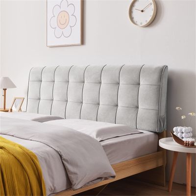Ergonomics Headboard Cushion Wall Pillow Reading Pillow Back Support for Sitting Up in Bed Large Adult Backrest Wedge Cushion Removable Cover King Bed Cushion,C,No headboard 63"/160cm