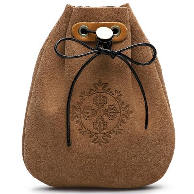 STOBOK Leather Drawstring Pouch - Storage Bags for Jewelry, Grocery, Craft, Necklace - Reusable Pouches for Party, Wedding, Home Storage