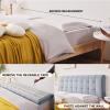 Ergonomics Headboard Cushion Wall Pillow Reading Pillow Back Support for Sitting Up in Bed Large Adult Backrest Wedge Cushion Removable Cover King Bed Cushion,B,No headboard 78.7"/200cm view 2