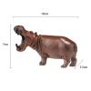Brass Cute Hippo Figurine Tabletop Decor,Hippo Statue, Office Study Decorative Ornament, Bronze Animal Sculpture Collection view 2
