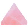 Amazing Gemstone Star Rose Quartz Pyramid Crystal Healing Stones - 2" Great Pyramid Figurine of Natural Stone Pyramid for Meditation, Reiki, Chakra Balancing and Crystal Pyramids Grid view 2
