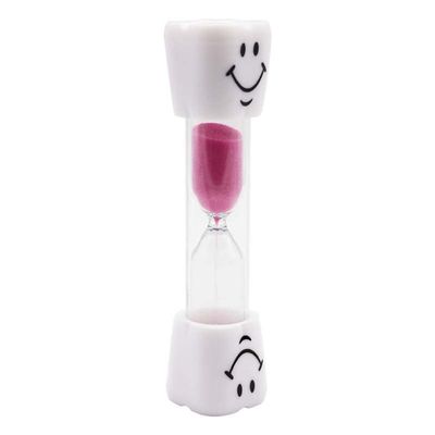 1/5pcs Dental Teeth Shape Sand Hourglass Toothbrush Timer Smiley Sand Clock 3 Minutes Kids Tooth Brush Timer Dental Clinic Gift (Color : 1pc Pink)
