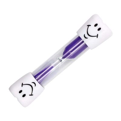 1/5pcs Dental Teeth Shape Sand Hourglass Toothbrush Timer Smiley Sand Clock 3 Minutes Kids Tooth Brush Timer Dental Clinic Gift (Color : 1pc Purple)