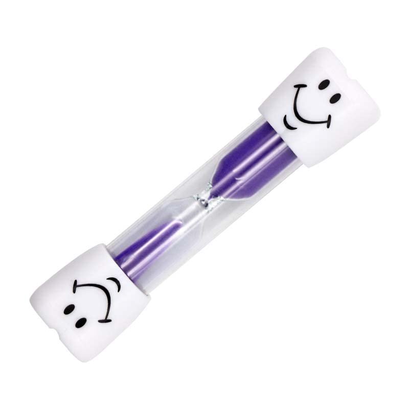 1/5pcs Dental Teeth Shape Sand Hourglass Toothbrush Timer Smiley Sand Clock 3 Minutes Kids Tooth Brush Timer Dental Clinic Gift (Color : 1pc Purple)