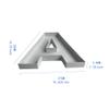 10"A Shaped Cardboard Letter Mache Chocolate Sweets Candy Container Box (White,A ) view 3