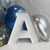 10"A Shaped Cardboard Letter Mache Chocolate Sweets Candy Container Box (White,A ) view 4