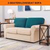 XVBVS Stretch Sofa Back T-Cushion Slipcover Soft Polar Fleece Sofa Backrest Covers Non-Slip Couch Back Cushion Covers for Living Room (Color : Teal, Size : T-Right) view 2