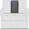XVBVS Stretch Sofa Back T-Cushion Slipcover Soft Polar Fleece Sofa Backrest Covers Non-Slip Couch Back Cushion Covers for Living Room (Color : Light Grey, Size : Middle) view 1