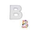 10"B Shaped Cardboard Letter Mache Chocolate Sweets Candy Container Box (White, B) view 1