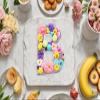 10"B Shaped Cardboard Letter Mache Chocolate Sweets Candy Container Box (White, B) view 2