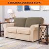 XVBVS Stretch Sofa Back T-Cushion Slipcover Soft Polar Fleece Sofa Backrest Covers Non-Slip Couch Back Cushion Covers for Living Room (Color : Sand, Size : T-Left) view 2