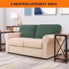 XVBVS Stretch Sofa Back T-Cushion Slipcover Soft Polar Fleece Sofa Backrest Covers Non-Slip Couch Back Cushion Covers for Living Room (Color : Green, Size : T-Left) view 2