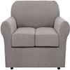 XVBVS Stretch Sofa Slipcovers Polar Fleece Sofa Cover with Separate Seat Cushions Covers, Soft Anti-Slip Couch Covers with Elastic Band for Living Room (Color : Sand, Size : Sofa+2 Cushions) view 1