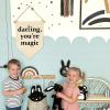 Darling You're Magic - Canvas Hanging Pennant Flag Banner Wall Sign Decor Gift for Nursery Baby Kids Girl Boy Teen Bedroom Playroom Front Door- Birthday Christmas Gift view 3