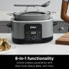 Ninja MC1001 Foodi PossibleCooker PRO 8.5 Quart Multi-Cooker, with 8-in-1 Slow Cooker, Dutch Oven, Steamer, Glass Lid Integrated Spoon, Nonstick, Oven Safe Pot to 500F, Sea Salt Gray view 2