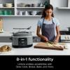 Ninja MC1001 Foodi PossibleCooker PRO 8.5 Quart Multi-Cooker, with 8-in-1 Slow Cooker, Dutch Oven, Steamer, Glass Lid Integrated Spoon, Nonstick, Oven Safe Pot to 500F, Sea Salt Gray view 3