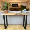Foundry Console Table (3 sizes) - Solid Maple, Live Edge Console Table Live edge / 32 inches view 1
