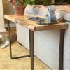 Foundry Console Table (3 sizes) - Solid Maple, Live Edge Console Table Live edge / 32 inches view 2