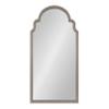 Kate and Laurel Hogan Wood Framed Arched Wall Mirror; 24 x 48; Gray; Farmhouse Moroccan Wall Mirror for Rustic Wall Decor Schemes view 2