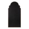Kate and Laurel Hogan Wood Framed Arched Wall Mirror; 24 x 48; Gray; Farmhouse Moroccan Wall Mirror for Rustic Wall Decor Schemes view 4