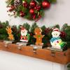 Northlight Set of 4 Christmas Figures Stocking Holders with Silver Base view 3