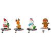 Northlight Set of 4 Christmas Figures Stocking Holders with Silver Base view 4