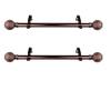 Braxton 1" Side Curtain Rod 12-20 inch (Set of 2) - Bronze view 2