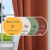 Mrs.Naturall Burnt Orange Blackout Curtains 96 Inches Long 2 Panel Set,Fall Decorative Hippie Bohemain Curtains for Living Room 96 Inch Length view 4
