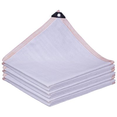 YHBZ Outdoor Sunblock Shade Cloth,White Shading Net,Swimming Pool Breathable Shade Sail,Heat Insulation Mesh Tarp,for Greenhouse Plant Courtyards Cars Gardens,2x1.5m(7 * 5ft)
