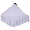 YHBZ Outdoor Sunblock Shade Cloth,White Shading Net,Swimming Pool Breathable Shade Sail,Heat Insulation Mesh Tarp,for Greenhouse Plant Courtyards Cars Gardens,2x1.5m(7 * 5ft) view 1