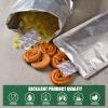 120 Mylar Bags for Food Storage with Oxygen Absorbers 120 x 300cc, Mylar Bags 9 Mil 1 Gallon, 1 Quart, 1/2 Pint, 40 Oz, Stand-Up Zipper Resealable Bags & Heat Sealable Food Storage Bags + Labels view 4