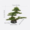 Artificial Plants Display Tree Simulation Bonsai Tree Chinese Style Welcome Pine Indoor Potted Bonsai Plant Decoration Zen Dry Landscape Ornaments Home Office Hotel Decor Book Shelf Decor Ornaments view 2