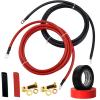 GaiRen Trolling Motor Battery Cable Extension Kit 10 Feet 8AWG Cable Extension 50Amp with Terminals for Fishing Boat Trolling Motor Solar Panel Automotive(Red & Black) view 2