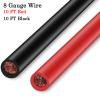 GaiRen Trolling Motor Battery Cable Extension Kit 10 Feet 8AWG Cable Extension 50Amp with Terminals for Fishing Boat Trolling Motor Solar Panel Automotive(Red & Black) view 4