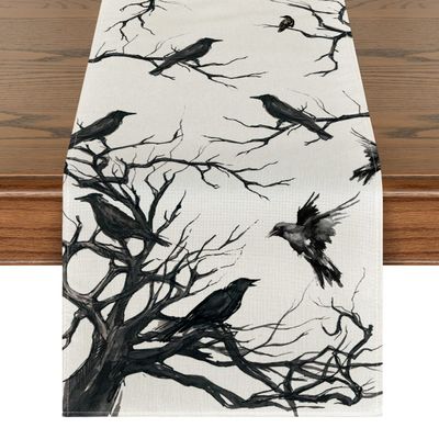 Artoid Mode 210 GSM Halloween Table Runner 13x48 Inch Home Party Decor