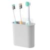 Toothbrush Holder Wall Mounted for Bathroom, Wall Toothbrush Holders for Electric Toothbrush, Toothpaste, Razor, Self Adhesive Wallmount Organizer (Grey view 1