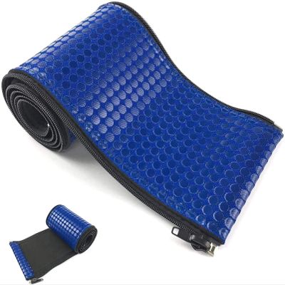 Handrail 2Pcs Swimming Pool Stair Rail, Pool Handrail, 31.5x31.5inch, 304 Stainless Steel Stair Pool Hand Rail, Pool Rail with Blue Grip Cover 4ft, and Complete Mounting Accessories
